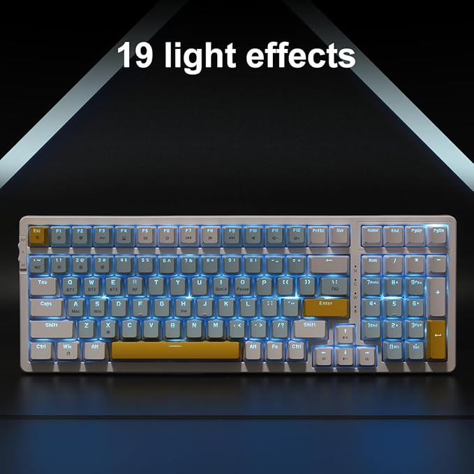 Wireless Mechanical Keyboard, Triple Mode 2.4G/USB-C/BT Gaming Keyboards 100 - Image 6