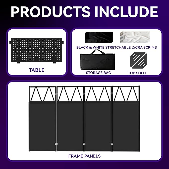 Portable DJ Booth Table, Foldable DJ Table Stand Portable - Image 6