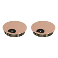 2 Pack Desk Grommet 3-1/8 Inch 80mm, Zinc Alloy Computer Desk Wire Hole Cover by Unknown