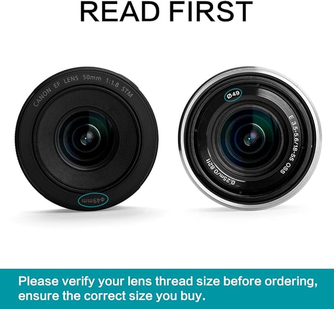 49mm Graduated Color Filters Kit 9 Pieces Gradual Colour Lens Filter Kit Set - Image 5