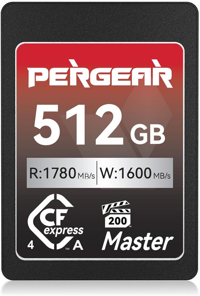 Pergear 512GB CFexpress 4.0 Type A Memory Card VPG200, 8K 30P Video Recording by PERGEAR