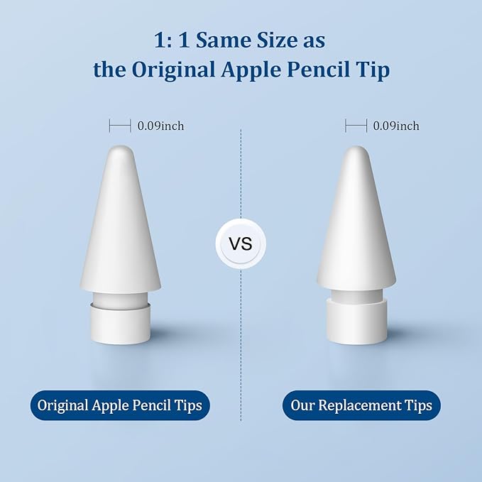 Replacement Tips for Apple Pencil 1st/2nd Gen, No Wear Out Upgraded Apple - Image 6