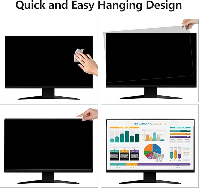 [2 Pack Computer Privacy Screen Shield Compatible - Image 5