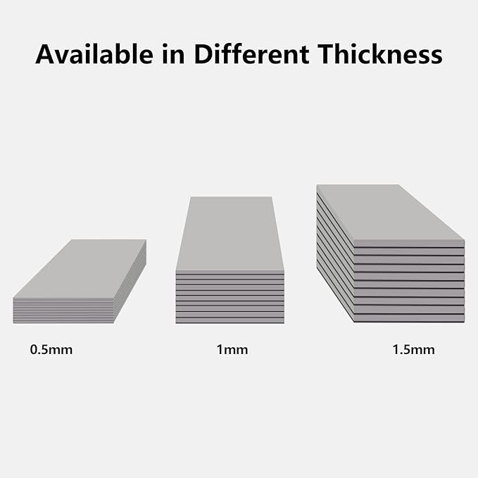 UCEC 30PCS Thermal Pads GPU, 2.6 x 0.8 Inch Reusable Silicone CPU Thermal Pad - Image 2