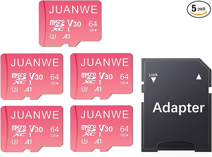 JUANWE 64GB Micro SD Card 5 Pack by JUANWE