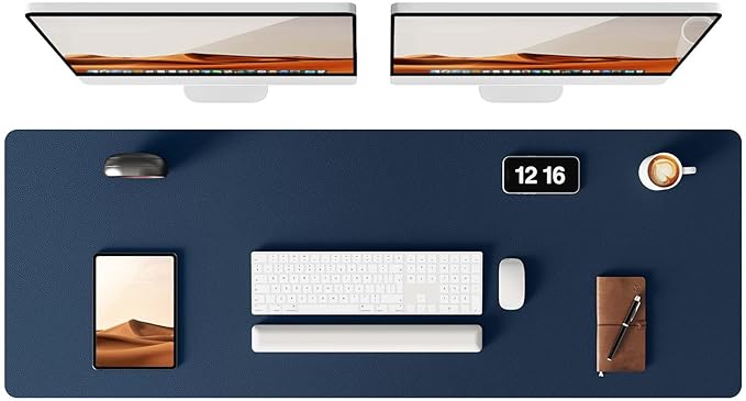 YSAGi Leather Desk Pad Protector, Office Desk Mat, Large Mouse Pad, Non-Slip PU by YSAGi
