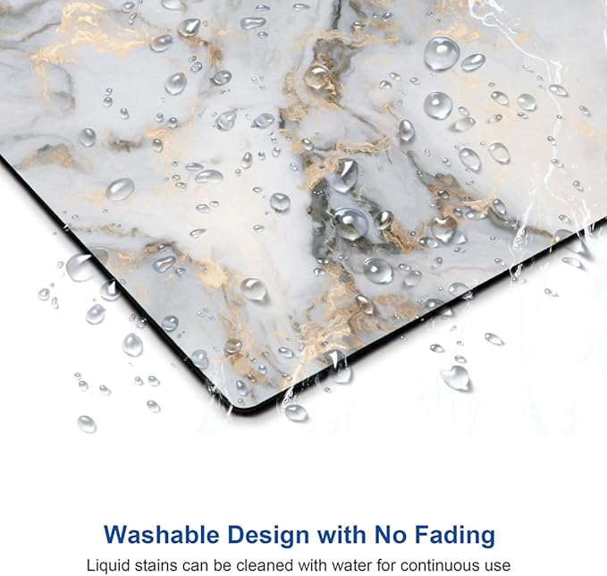 Mouse Pad, Premium-Textured Marbling Mouse Mat Square Waterproof Non-Slip - Image 5