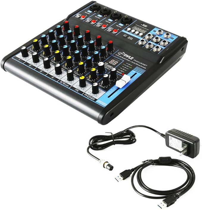 Pyle 6-Channel Professional Audio Mixer - Image 2
