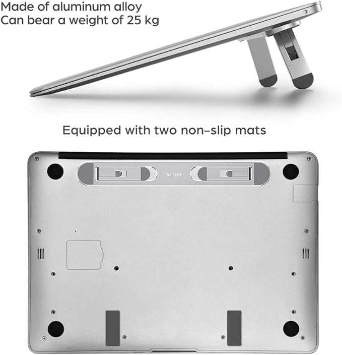 Laptop Stand for Desk, Laptop Cooling Stand, Keyboard Riser, Ergonomic Laptops - Image 4