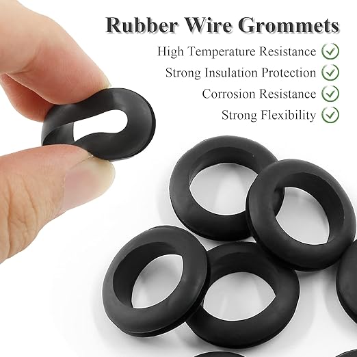 12 Pcs Rubber Grommets, 3/4" Inside Diameter 7/8" Drill Hole Rubber Wire - Image 3