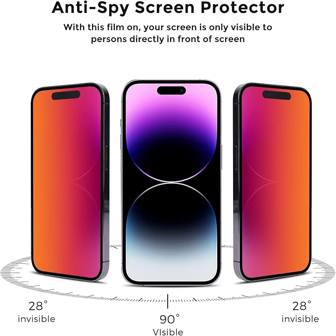 For iPhone 14 pro max/iPhone 15 plus Privacy Screen Protector - Image 2