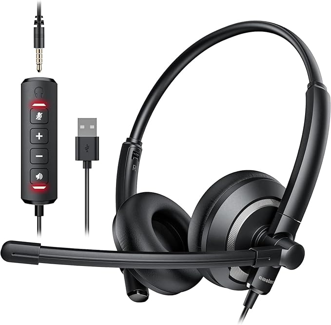 Computer USB Headset with Microphone by awatrue