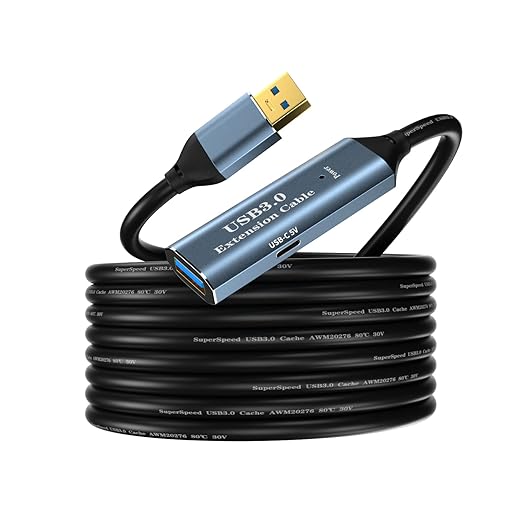 USB 3.0 Extension Cable 16.4FT Type A Male to Female Active Extender Cord by SSS%C2%B7GRGB