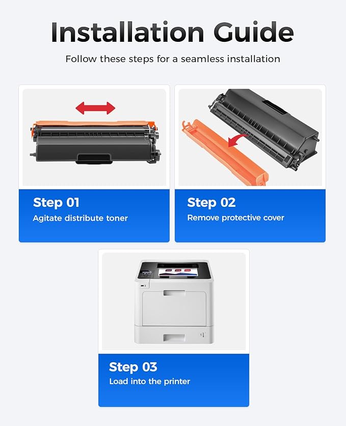 TN431 Toner Cartridge Set 4-Pack Replacement Compatible - Image 4