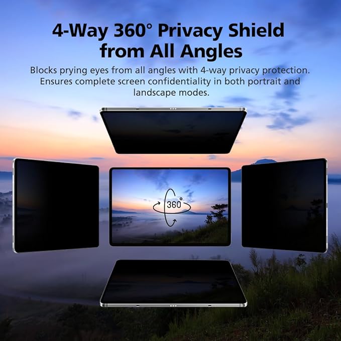 Magnetic and Nano Suction Adsorption 360° 4-Way Privacy Screen Protector - Image 2