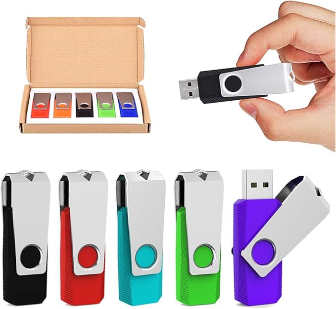 Aiibe 5 Pack 64 GB Flash Drive 64GB USB Flash Drive Thumb Drive 64 GB USB 2.0 - Image 7