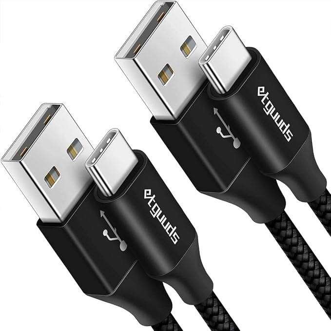 Long USB C Cable, etguuds Fast Charging USB A to Type C Charger Cable Braided by etguuds