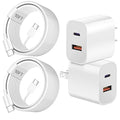 Dual Port A/C Charger for iPhone 16 15, Double A/C iPhone 16 15 Charger Fast by WILLTOP