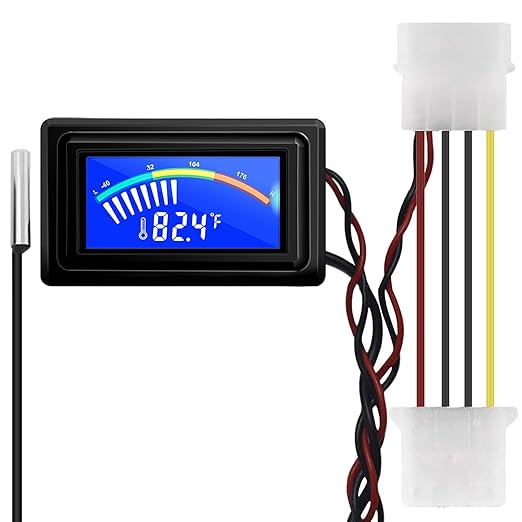 KETOTEK Digital Thermometer Temperature Meter Gauge Waterproof Sensor Probe by KETOTEK