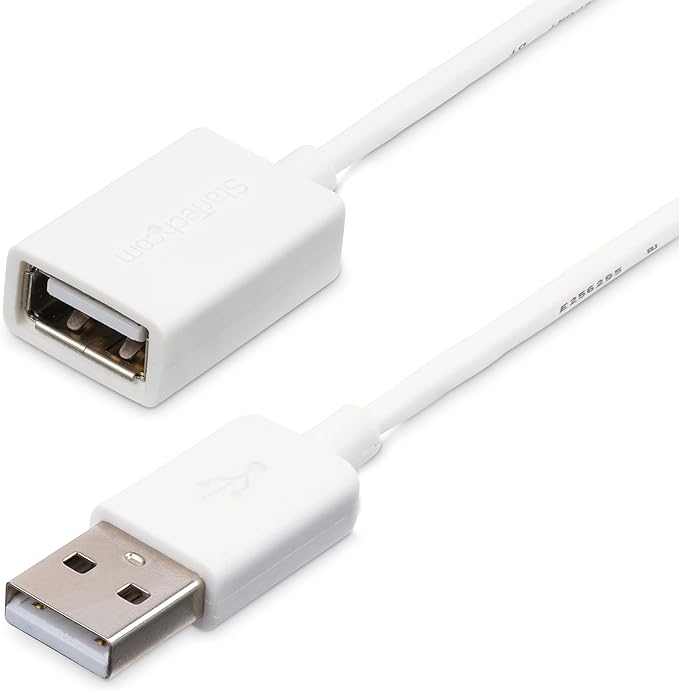 StarTech.com 1m White USB 2.0 Extension Cable Cord by StarTech