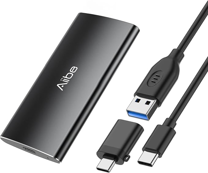 Aiibe 500GB External Solid State Drive USB C Portable SSD USB 3.2 Gen 2 by Aiibe