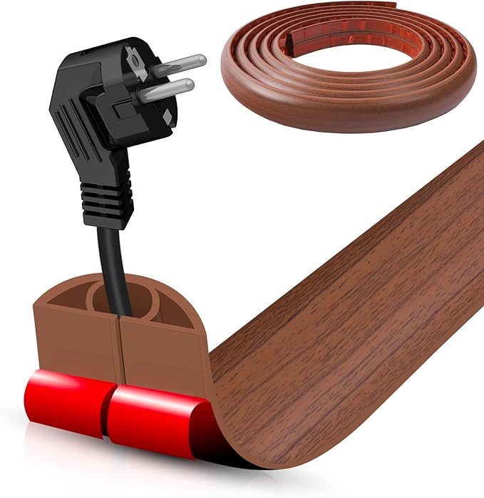 Floor Cord Cover Self Adhesive Cord Hider, 20FT Cable Management, Extension by DBHXXMB-HH
