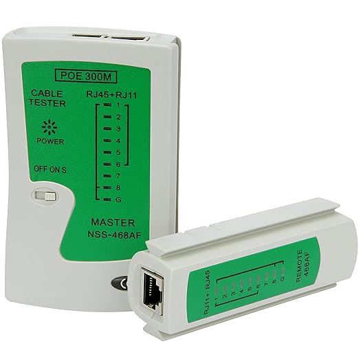RJ45 Network Cable Tester with Mini Wire Stripper, Ethernet Cable Tester Tool - Image 3