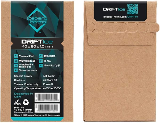 Iceberg Thermal DRIFTIce Thermal Pad 80mm x 40mm x 1.0mm - Image 6