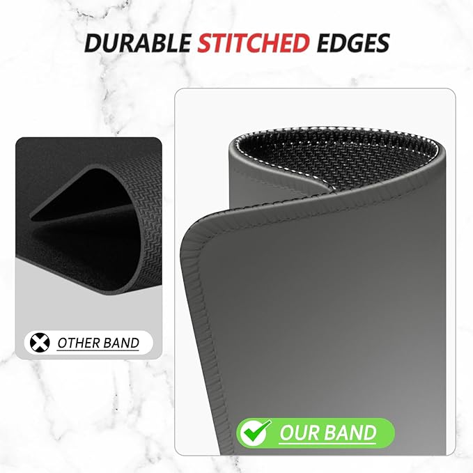 ITNRSIIET Mouse Pad Non-Slip Rubber Base Smooth Surface Stitched Edges - Image 5