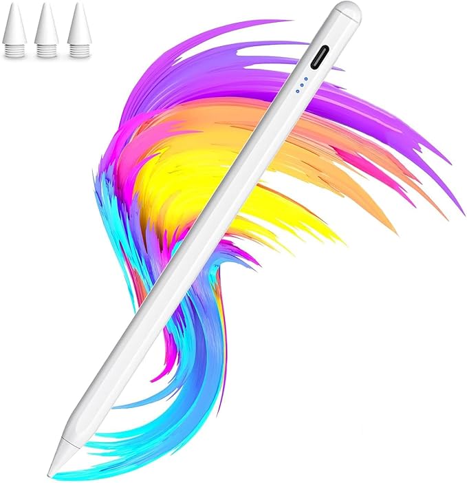 Stylus Pencil for Apple iPad 2018-2025 A16 11/10/9/8/7/6, iPad mini A17 Pro/6/5 by ECOPESTUGO