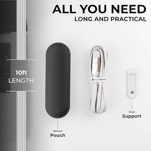 Rolling Square inCharge XL 6-in-1 Multi Charging Cable, Portable USB and USB-C - Image 4