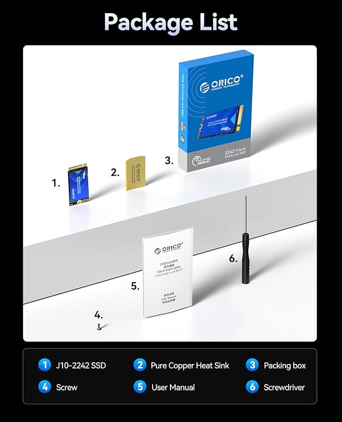 ORICO M.2 2242 NVMe SSD 1TB, PCIe 3.0 - Image 9