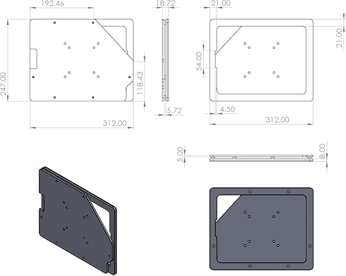 TABcare Anti-Theft Acrylic VESA Enclosure - Image 3