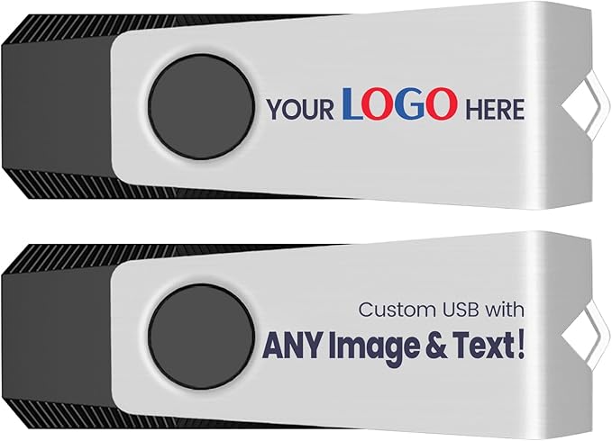 Customizable Flash Drives 16GB, Wooolken Personalized USB 2.0 Drive by WOOOLKEN