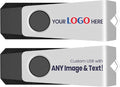 Customizable Flash Drives 1GB, Wooolken Personalized USB 2.0 Drive 10/20/50/100 by WOOOLKEN