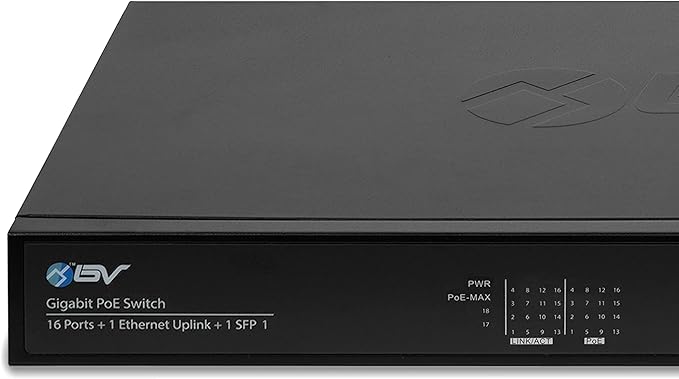 BV-Tech 16 Ports PoE+ Switch -230W - Image 3