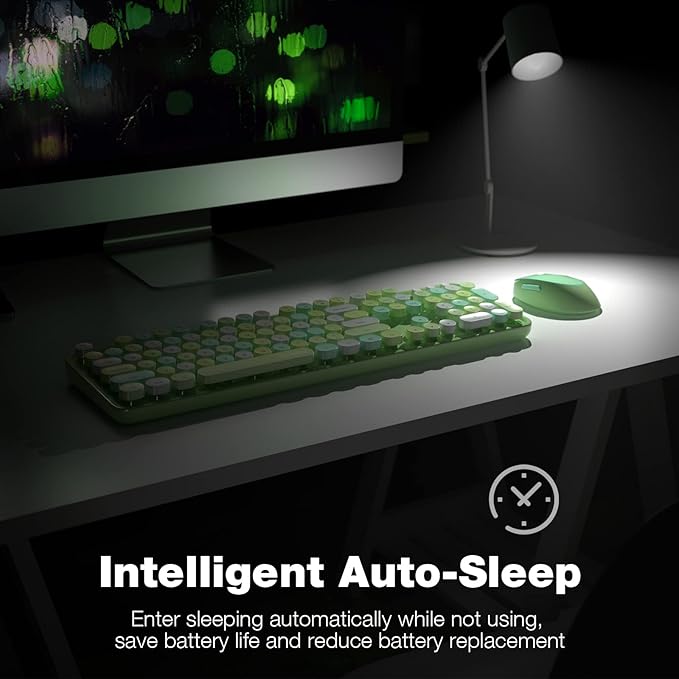 KNOWSQT Wireless Keyboard and Mouse Combo, - Image 4