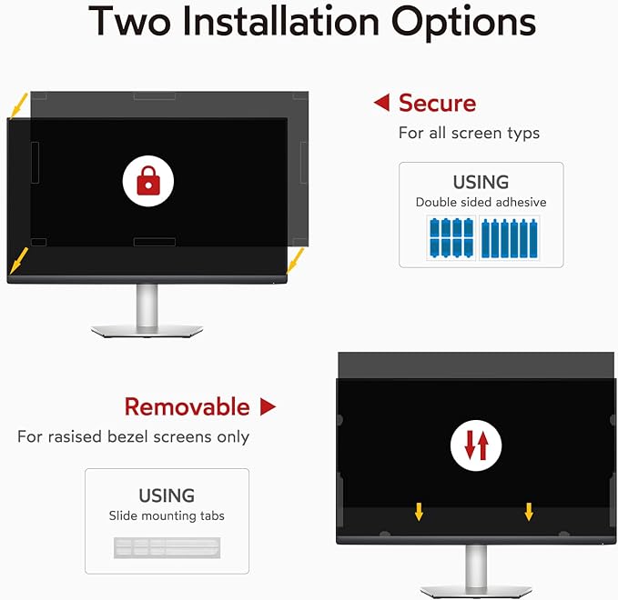 bersem 2 Pack 24 Inch Computer Privacy Screen - Image 5