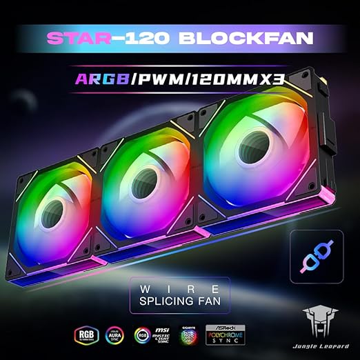 Jungle Leopard Interstellar V1 120mm Case Fan, Infinity Mirror Module - Image 2