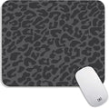 Square Mouse Pad Black Leopard, Personalized Premium-Textured Custom Mouse Mat by Armanza