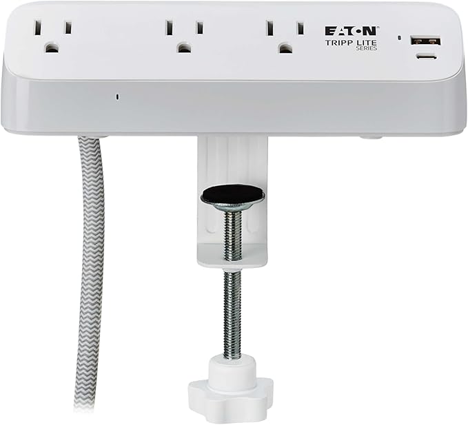 Eaton Tripp Lite Series Desk Clamp Power Strip Surge Protector, USB-A & USB-C - Image 10