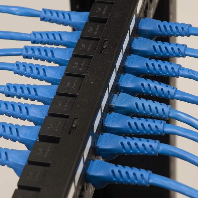 ICC CAT6 Feed-Through Patch Panel, 48 Port, 2U Rackmount, RJ45 Ethernet Patch - Image 7