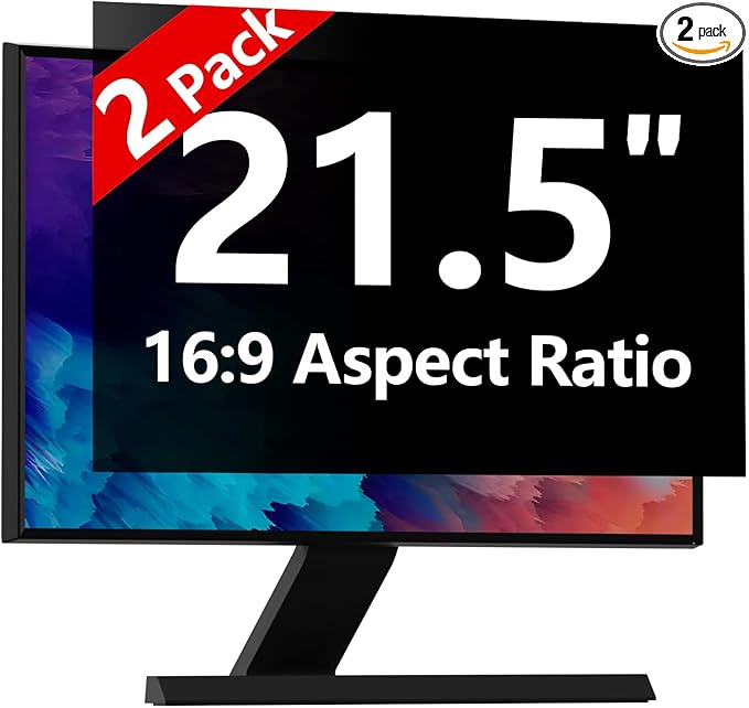 【2-Pack】 21.5 Inch Computer Privacy Screen by RedANGEL