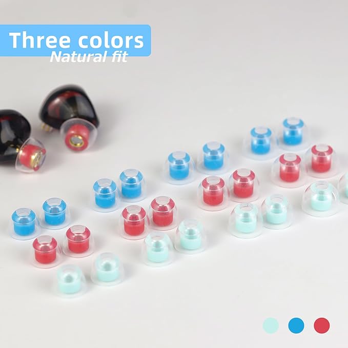OKCSC 2 Pieces Liquid Silicone Eartips, Breathable Silicon Eartips Set - Image 2