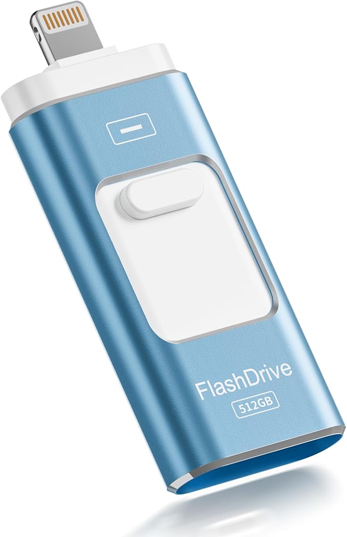 Apple MFi Certified 512GB Flash Drive by ROSPE