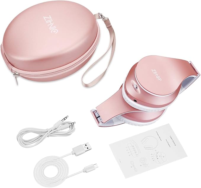 ZIHNIC Bluetooth Headphones Over-Ear, Foldable Wireless and Wired Stereo - Image 7