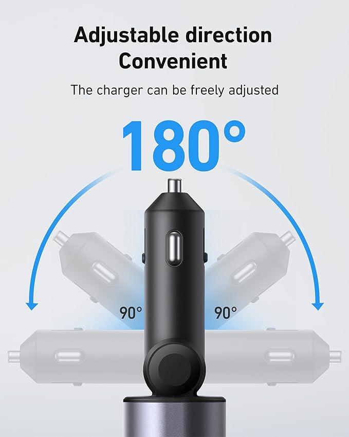 iPhone Car Charger 4 in 1 Fast USB Car Phone Charger 20W Double Lightning - Image 6