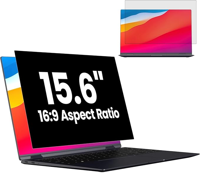 HD Laptop Privacy Screen 15.6 inch, Upgraded Laptop Privacy Screen by HOME
