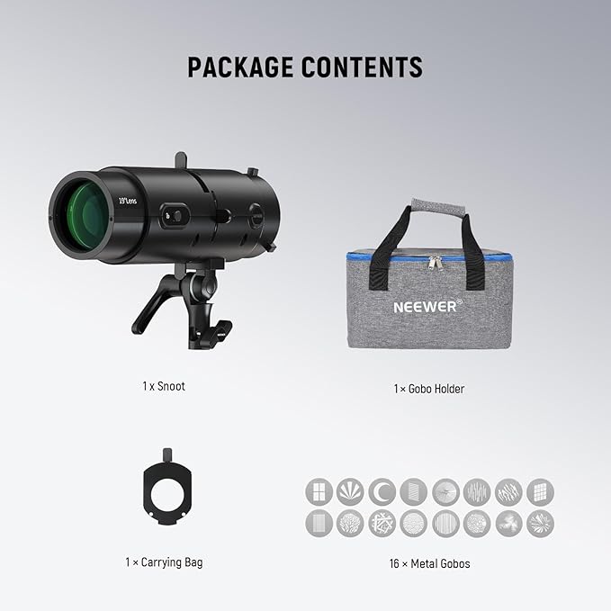 NEEWER LS-300 Spotlight Optical Snoot - Image 9