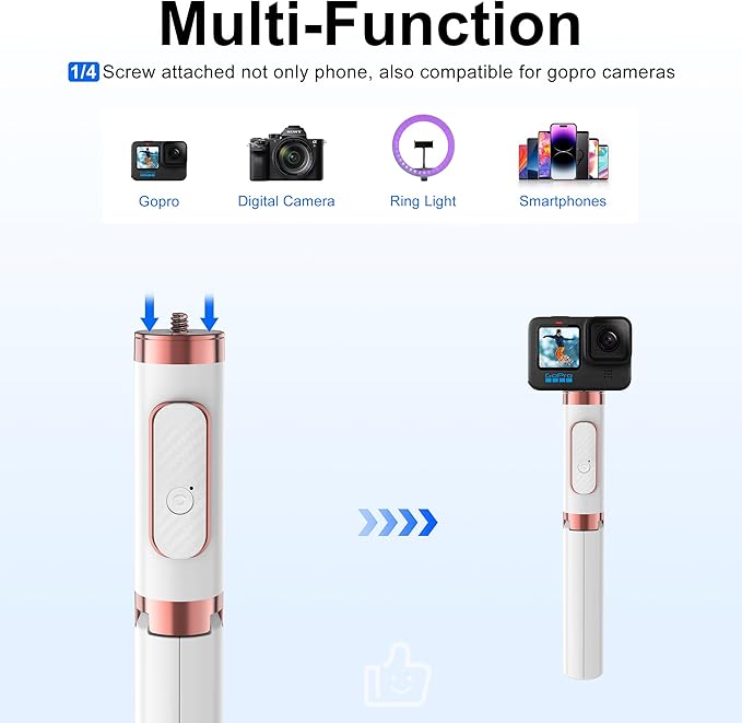 Aluminum Alloy Selfie Stick Tripod - Image 2